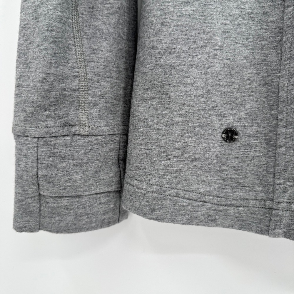 Lululemon Coast Wrap Jacket Heathered Grey Long Sleeve Size‎ 6 Activewear - Picture 9 of 13